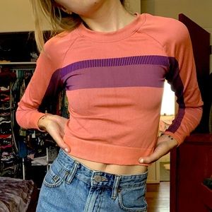 Fabletics Cropped Long Sleeve Athleisure Shirt